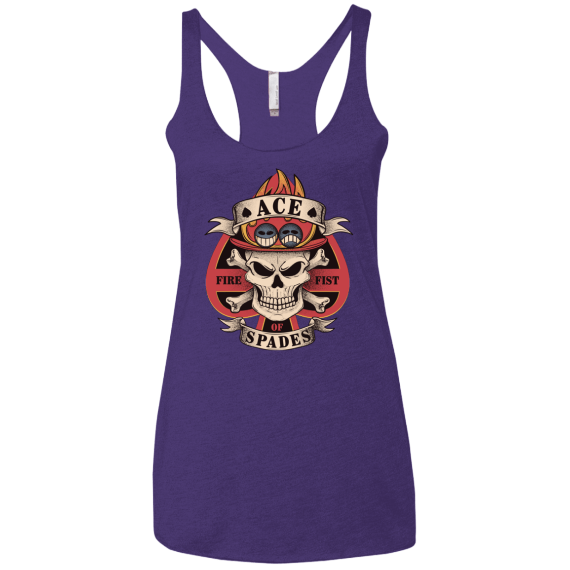 T-Shirts Purple / X-Small Ace of Spades Women's Triblend Racerback Tank