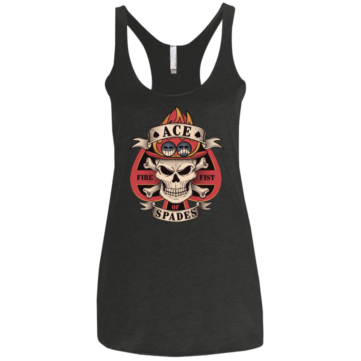 T-Shirts Vintage Black / X-Small Ace of Spades Women's Triblend Racerback Tank