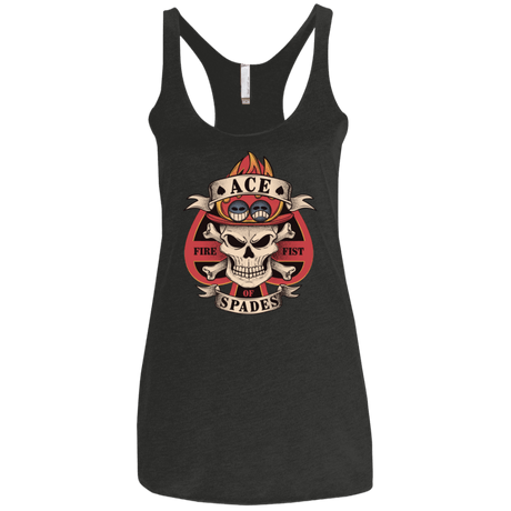 T-Shirts Vintage Black / X-Small Ace of Spades Women's Triblend Racerback Tank