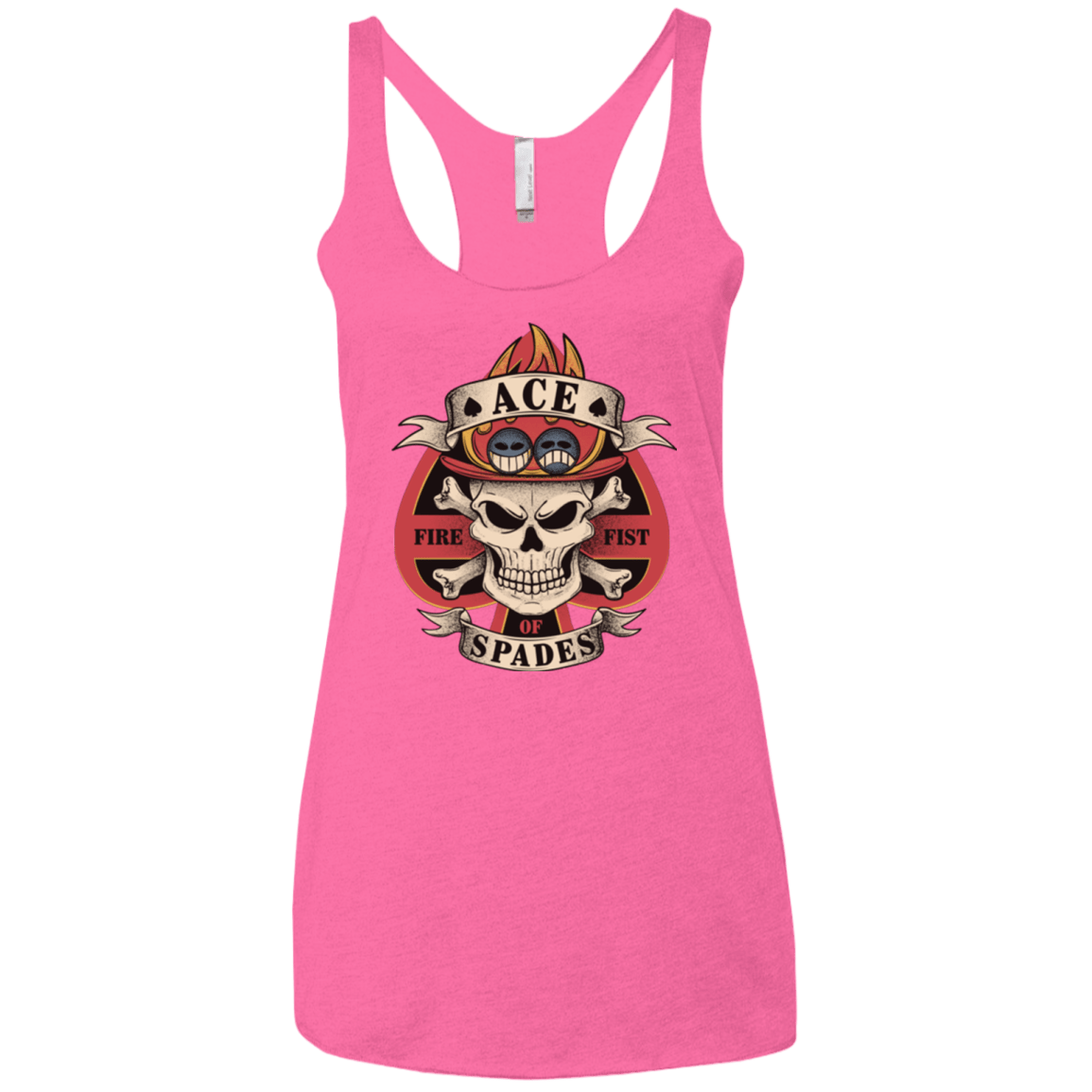 T-Shirts Vintage Pink / X-Small Ace of Spades Women's Triblend Racerback Tank