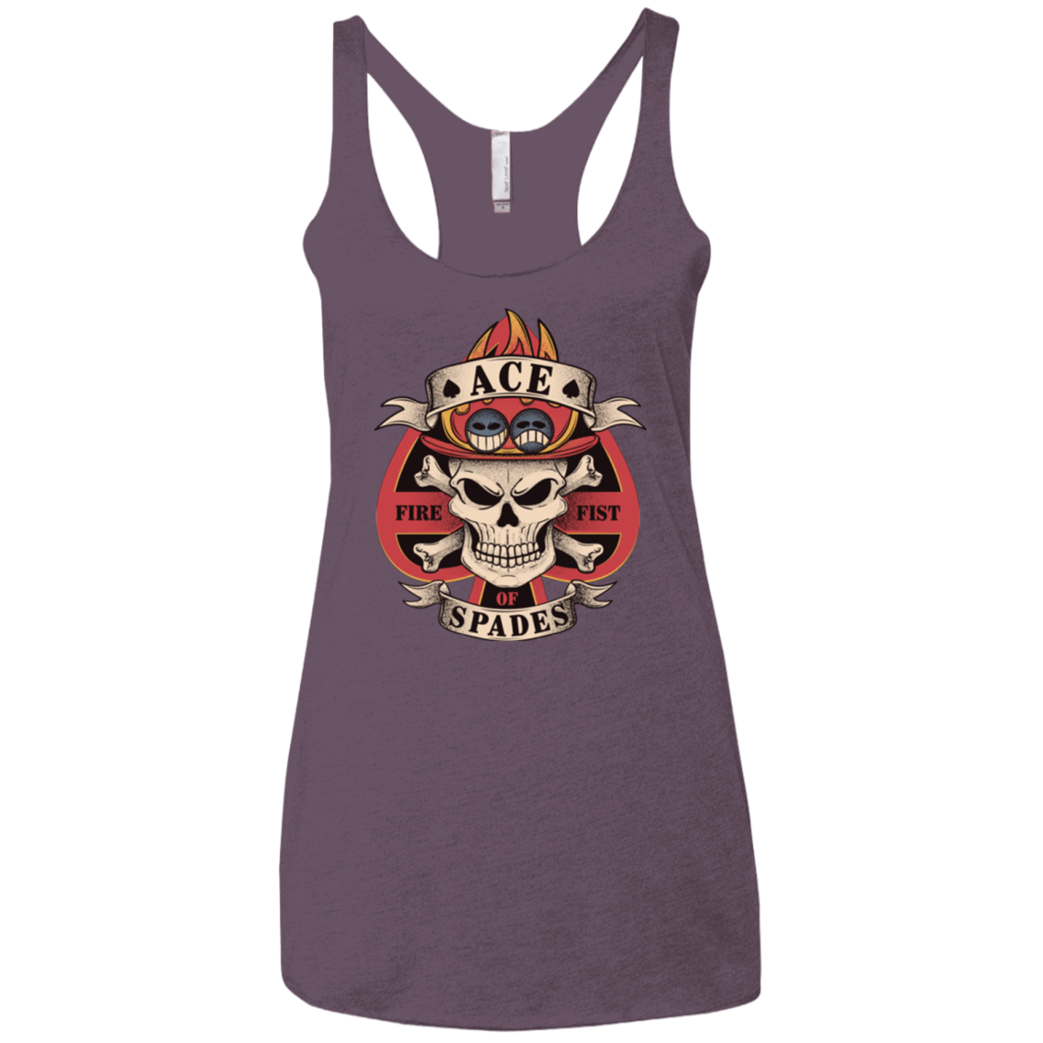 T-Shirts Vintage Purple / X-Small Ace of Spades Women's Triblend Racerback Tank
