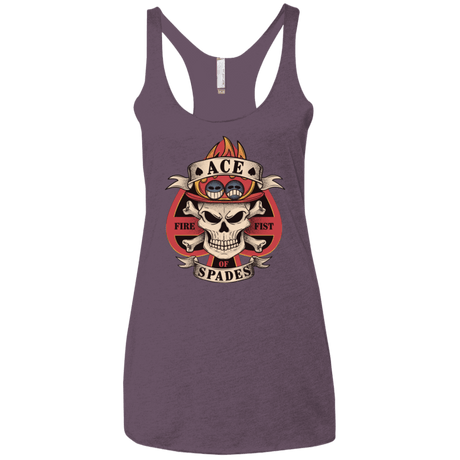 T-Shirts Vintage Purple / X-Small Ace of Spades Women's Triblend Racerback Tank