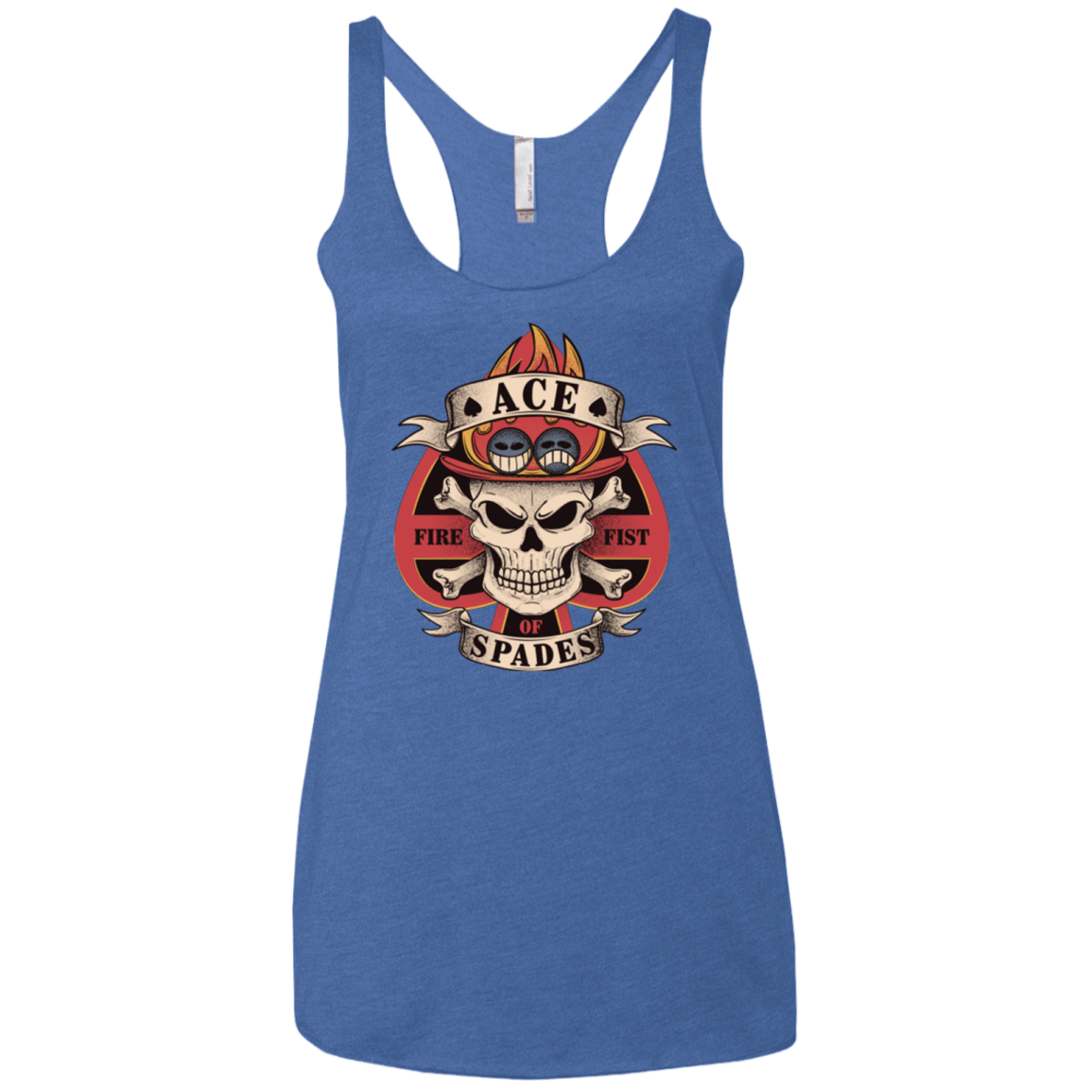 T-Shirts Vintage Royal / X-Small Ace of Spades Women's Triblend Racerback Tank