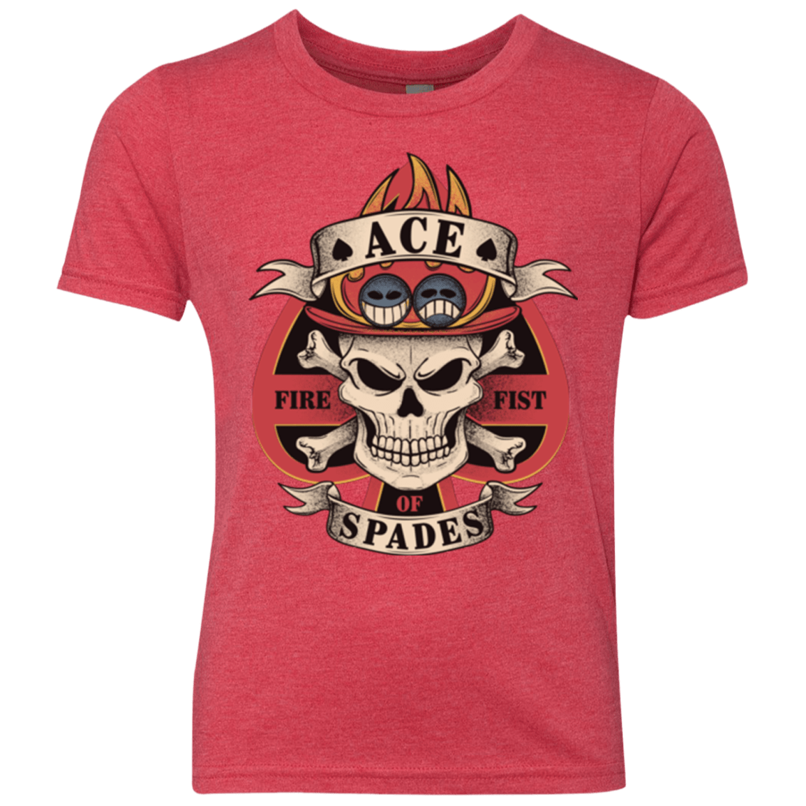 T-Shirts Vintage Red / YXS Ace of Spades Youth Triblend T-Shirt
