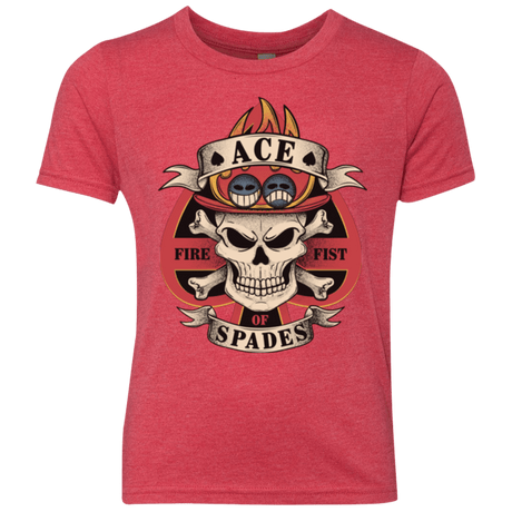 T-Shirts Vintage Red / YXS Ace of Spades Youth Triblend T-Shirt