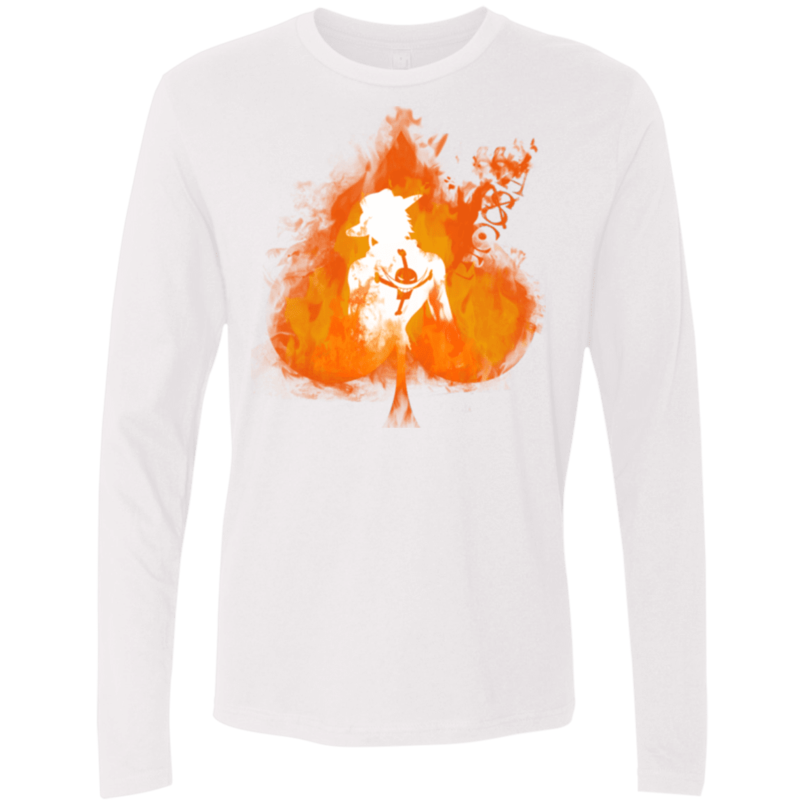 T-Shirts White / Small Ace one piece Men's Premium Long Sleeve