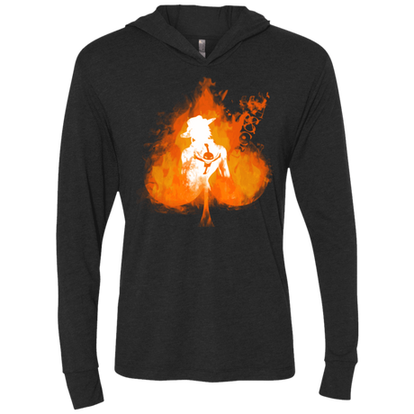 T-Shirts Vintage Black / X-Small Ace one piece Triblend Long Sleeve Hoodie Tee