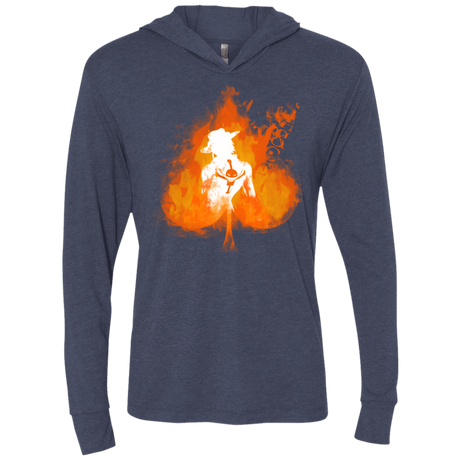 T-Shirts Vintage Navy / X-Small Ace one piece Triblend Long Sleeve Hoodie Tee