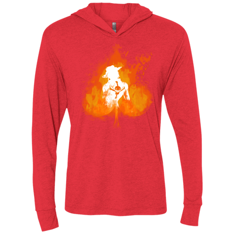 T-Shirts Vintage Red / X-Small Ace one piece Triblend Long Sleeve Hoodie Tee