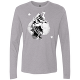 T-Shirts Heather Grey / Small Ace W Men's Premium Long Sleeve