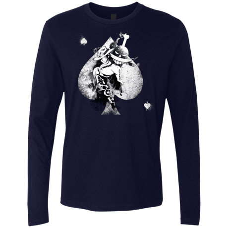 T-Shirts Midnight Navy / Small Ace W Men's Premium Long Sleeve