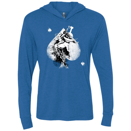 T-Shirts Vintage Royal / X-Small Ace W Triblend Long Sleeve Hoodie Tee