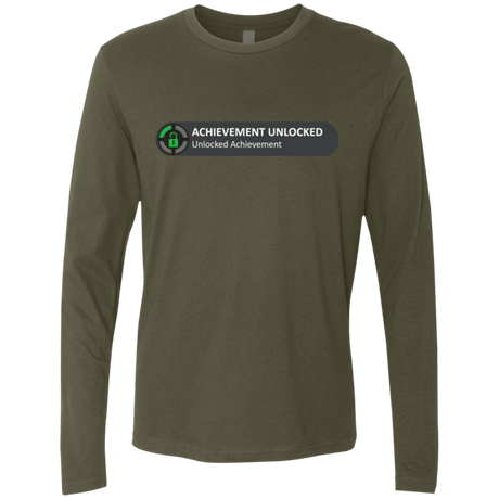 T-Shirts Military Green / Small Achievement Men's Premium Long Sleeve