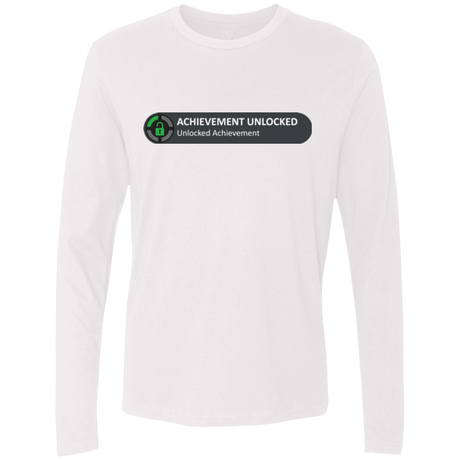 T-Shirts White / Small Achievement Men's Premium Long Sleeve