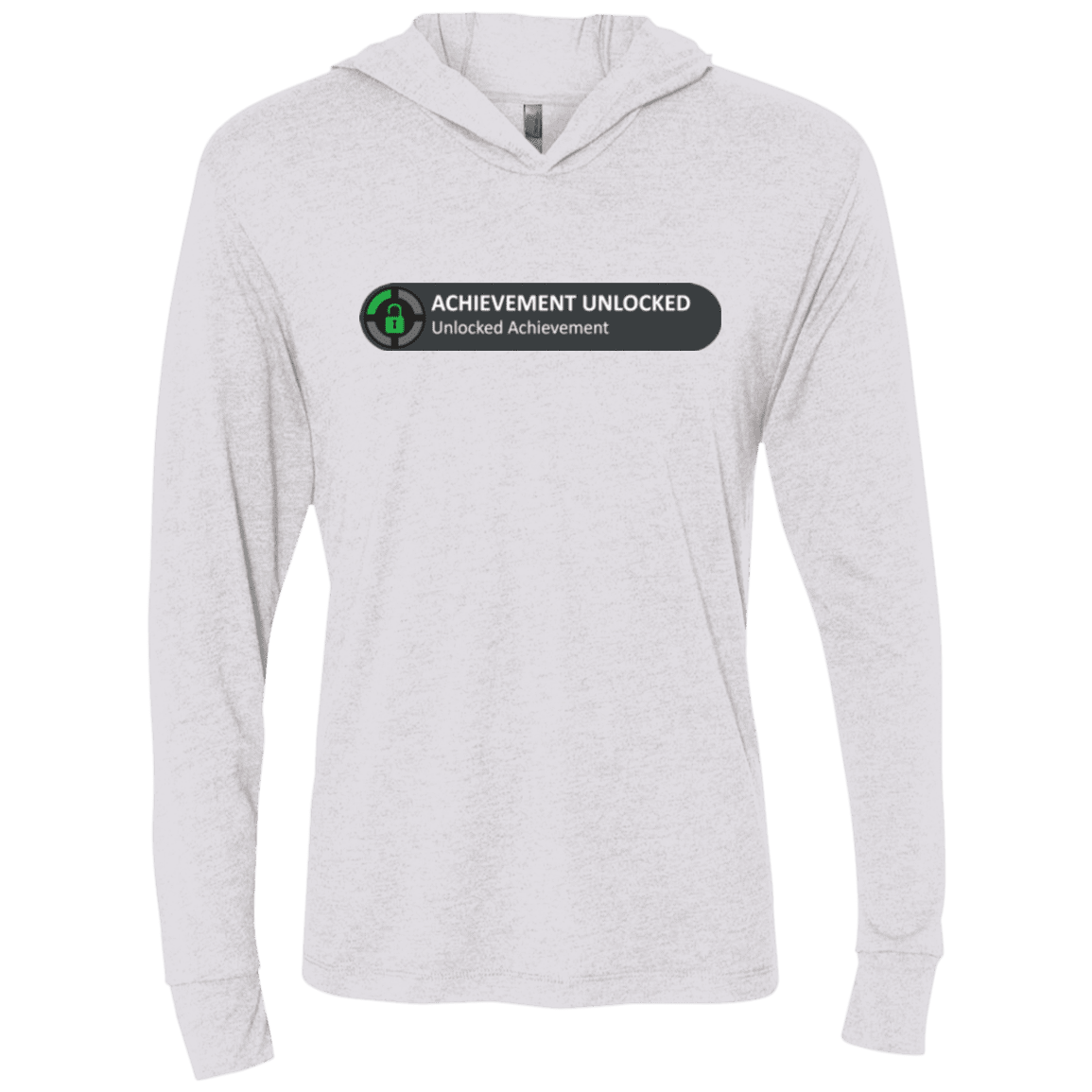 T-Shirts Heather White / X-Small Achievement Triblend Long Sleeve Hoodie Tee