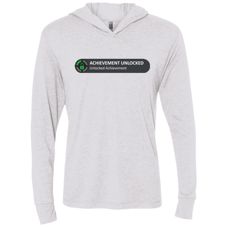 T-Shirts Heather White / X-Small Achievement Triblend Long Sleeve Hoodie Tee