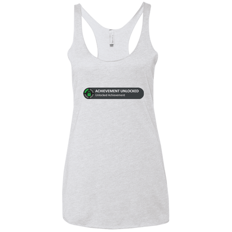 T-Shirts Heather White / X-Small Achievement Women's Triblend Racerback Tank