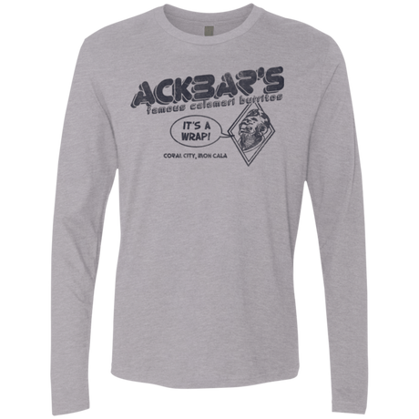 T-Shirts Heather Grey / Small Ackbar's Burritos Men's Premium Long Sleeve