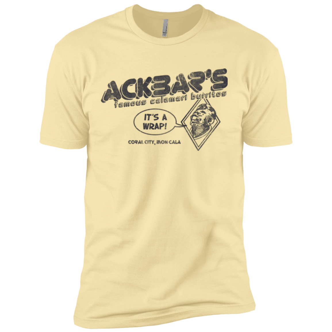 T-Shirts Banana Cream / X-Small Ackbar's Burritos Men's Premium T-Shirt