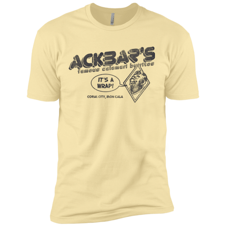 T-Shirts Banana Cream / X-Small Ackbar's Burritos Men's Premium T-Shirt