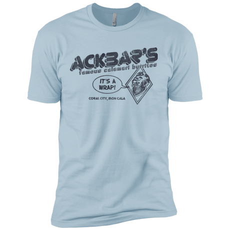 T-Shirts Light Blue / X-Small Ackbar's Burritos Men's Premium T-Shirt