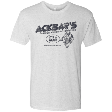 T-Shirts Heather White / Small Ackbar's Burritos Men's Triblend T-Shirt