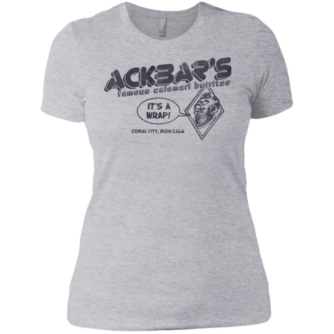 T-Shirts Heather Grey / X-Small Ackbar's Burritos Women's Premium T-Shirt