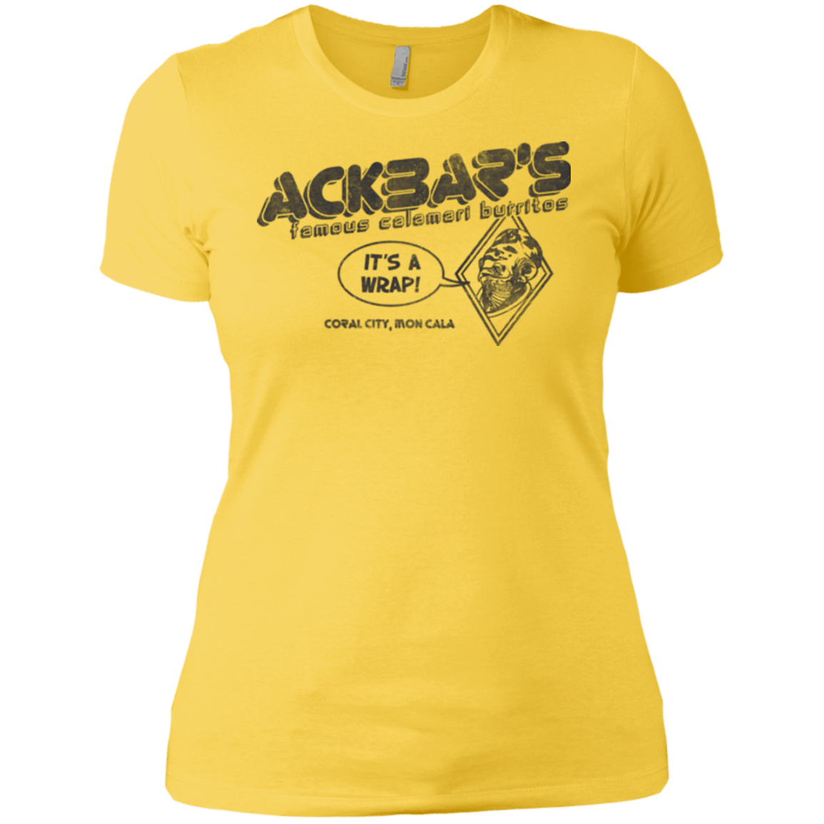 T-Shirts Vibrant Yellow / X-Small Ackbar's Burritos Women's Premium T-Shirt