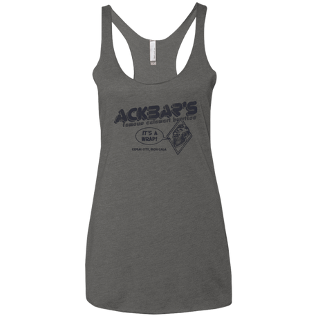 T-Shirts Premium Heather / X-Small Ackbar's Burritos Women's Triblend Racerback Tank