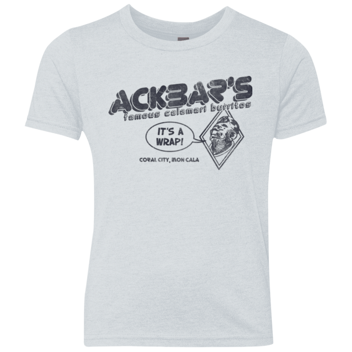 T-Shirts Heather White / YXS Ackbar's Burritos Youth Triblend T-Shirt