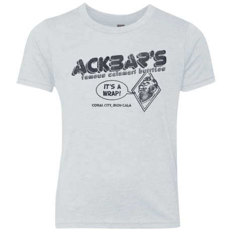 T-Shirts Heather White / YXS Ackbar's Burritos Youth Triblend T-Shirt