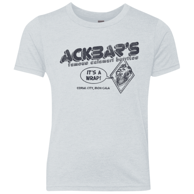 T-Shirts Heather White / YXS Ackbar's Burritos Youth Triblend T-Shirt