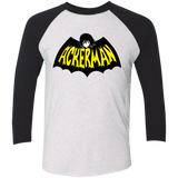 T-Shirts Heather White/Vintage Black / X-Small Ackerman Men's Triblend 3/4 Sleeve