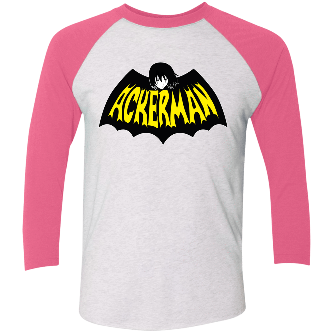 T-Shirts Heather White/Vintage Pink / X-Small Ackerman Men's Triblend 3/4 Sleeve