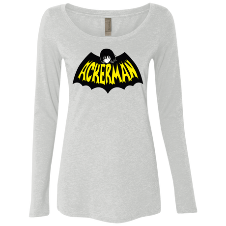 T-Shirts Heather White / Small Ackerman Women's Triblend Long Sleeve Shirt
