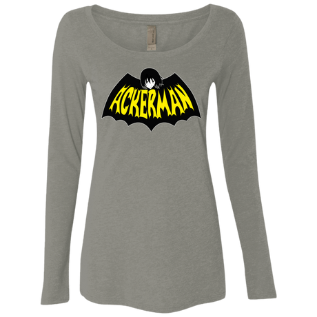 T-Shirts Venetian Grey / Small Ackerman Women's Triblend Long Sleeve Shirt