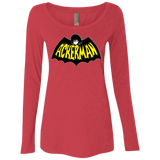T-Shirts Vintage Red / Small Ackerman Women's Triblend Long Sleeve Shirt
