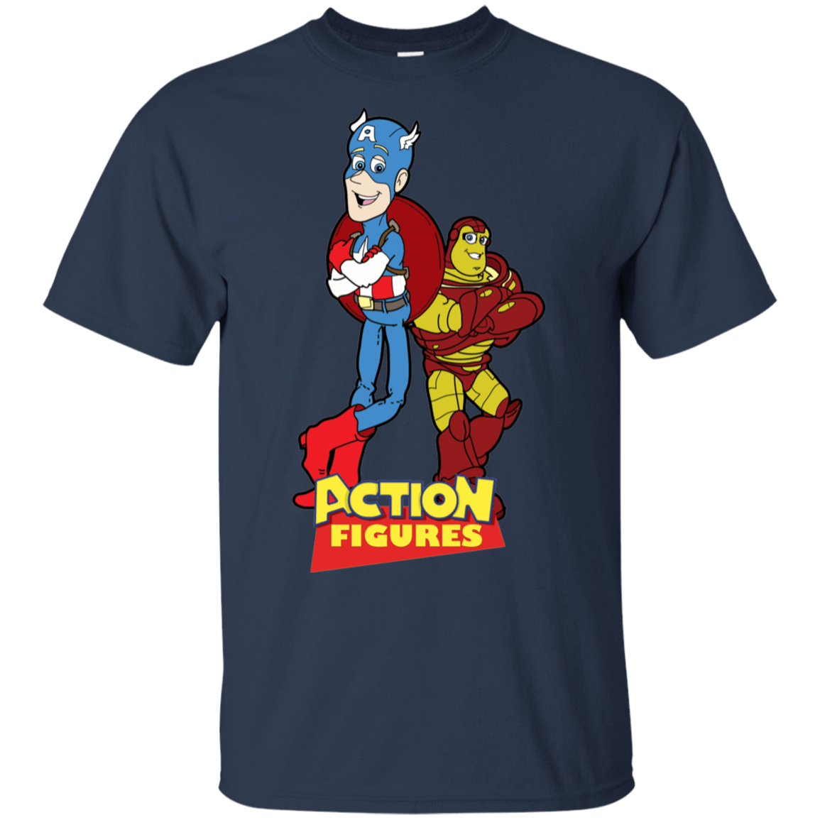T-Shirts Navy / S Action Figures T-Shirt
