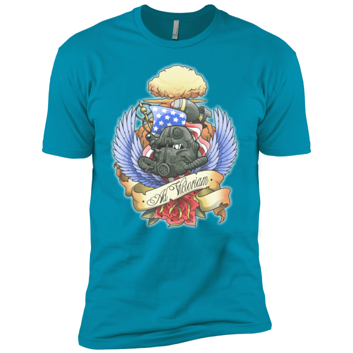 T-Shirts Turquoise / YXS Ad Victoriam Boys Premium T-Shirt