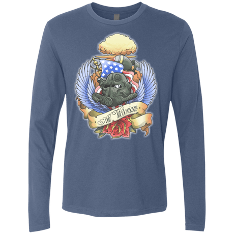 T-Shirts Indigo / Small Ad Victoriam Men's Premium Long Sleeve