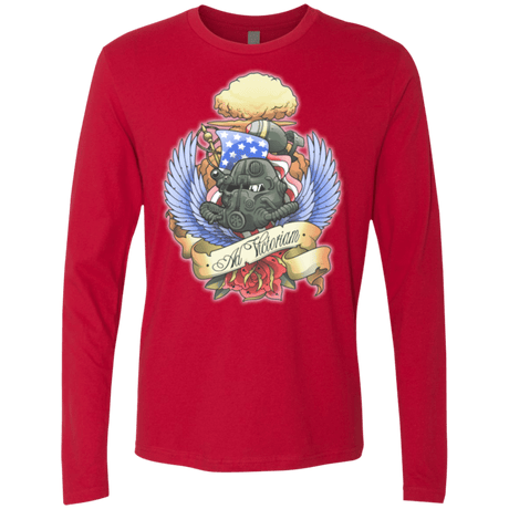 T-Shirts Red / Small Ad Victoriam Men's Premium Long Sleeve