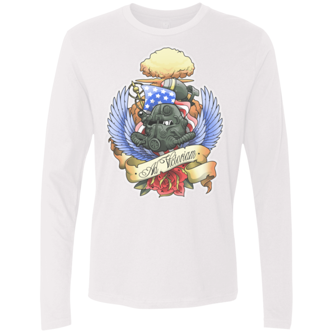 T-Shirts White / Small Ad Victoriam Men's Premium Long Sleeve