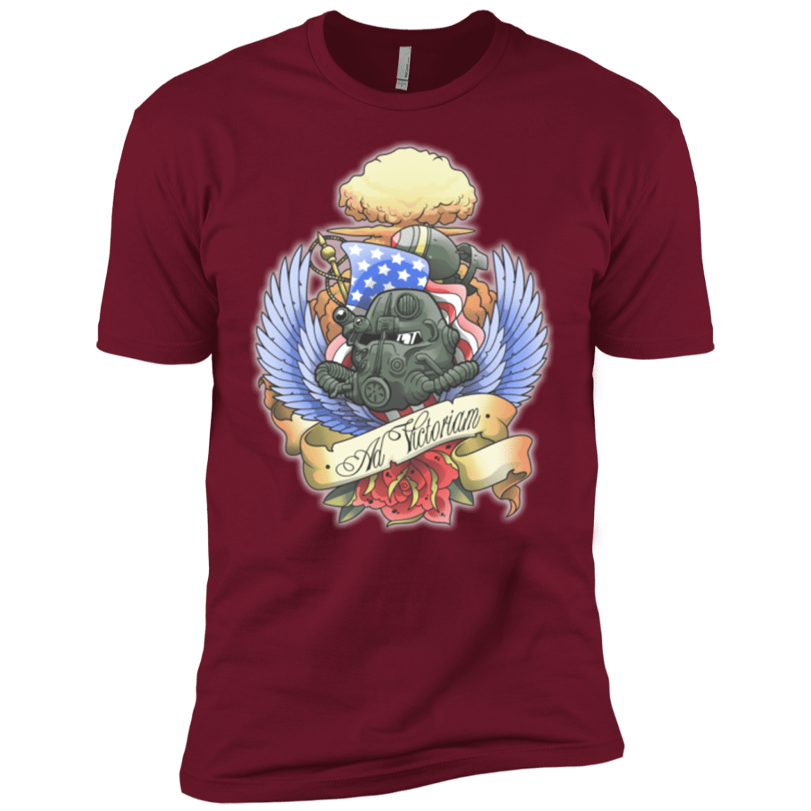 T-Shirts Cardinal / X-Small Ad Victoriam Men's Premium T-Shirt