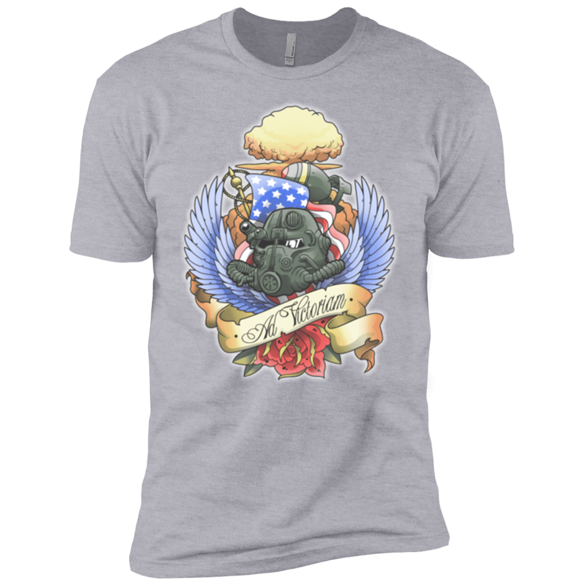 T-Shirts Heather Grey / X-Small Ad Victoriam Men's Premium T-Shirt