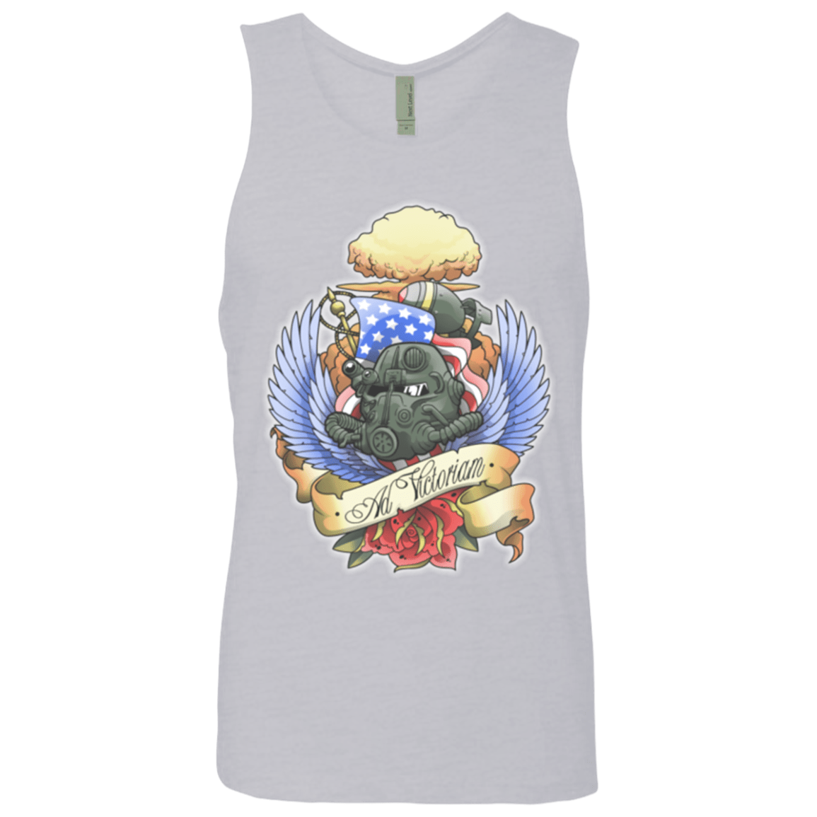 T-Shirts Heather Grey / Small Ad Victoriam Men's Premium Tank Top