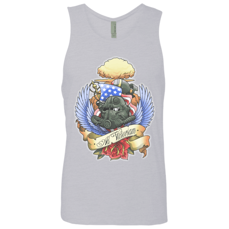 T-Shirts Heather Grey / Small Ad Victoriam Men's Premium Tank Top