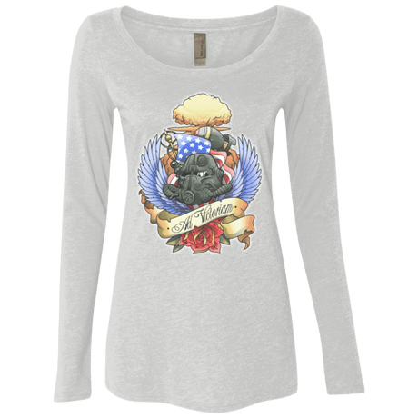 T-Shirts Heather White / Small Ad Victoriam Women's Triblend Long Sleeve Shirt