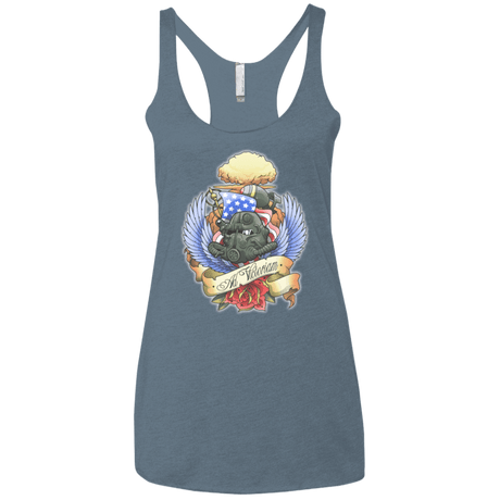 T-Shirts Indigo / X-Small Ad Victoriam Women's Triblend Racerback Tank