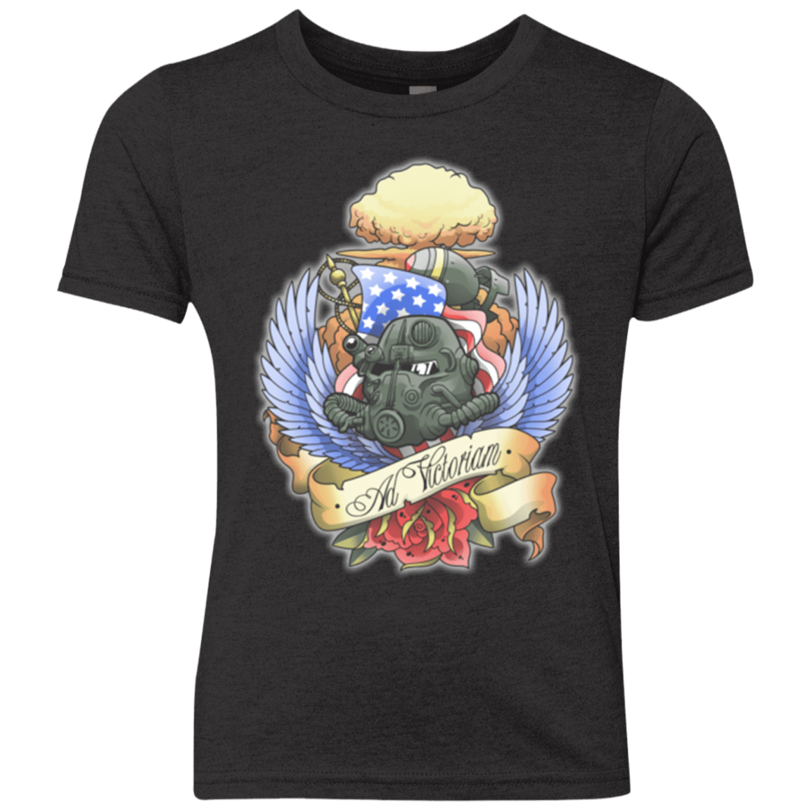 T-Shirts Vintage Black / YXS Ad Victoriam Youth Triblend T-Shirt
