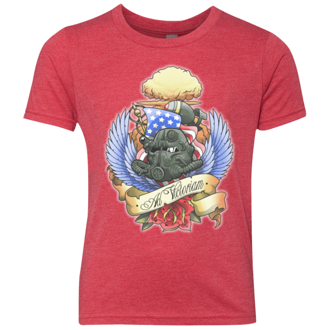 T-Shirts Vintage Red / YXS Ad Victoriam Youth Triblend T-Shirt